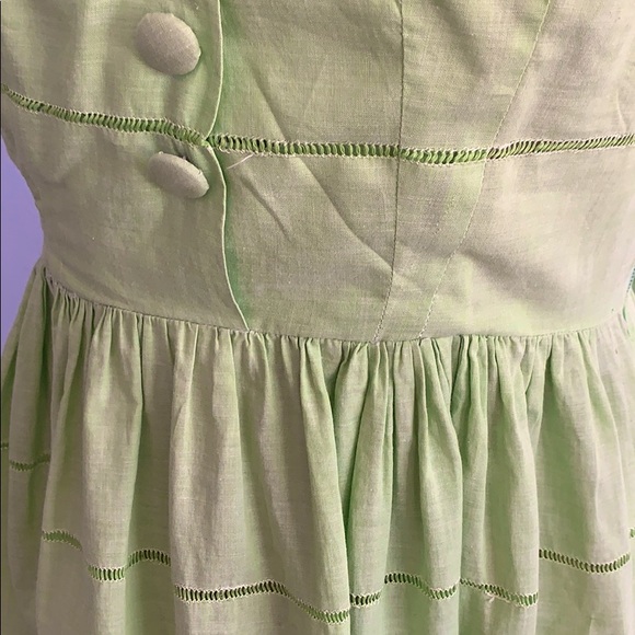 Vintage Cotton fit and flare sundress - as is - Picture 7 of 16